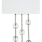 Jaala - Pearl Silver Finish - Metal Lamp