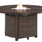 Paradise - Medium Brown - Round Fire Pit Table