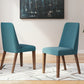 Lyncott - Blue / Brown - Dining Uph Side Chair (Set of 2)