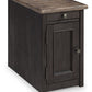 Tyler - Grayish Brown / Black - Chair Side End Table