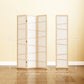 66.9" Folding Room Divider, 3 Panel Wall Partition with Wood Frame for Bedroom, Home Office, Natural Wood