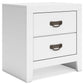 Binterglen - White - Two Drawer Night Stand