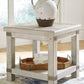 Carynhurst - White Wash Gray - Rectangular End Table