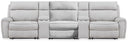 5 Pc. Reclining Sectional With 2 Consoles And Armless Recliner
