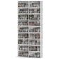 9-Tier DVD Shelf with 18 Compartments and 14 Adjustable Shelves, Holds 640 CDs, 360 DVDs or 430 Blu-rays, White