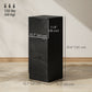 3-Drawer Filing Cabinet with Lock - Black