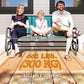 3-Seat Outdoor Glider Chair, Patio Rocking Chair, Steel Frame, Sling Fabric Seat for Garden, Backyard, Lawn, Blue