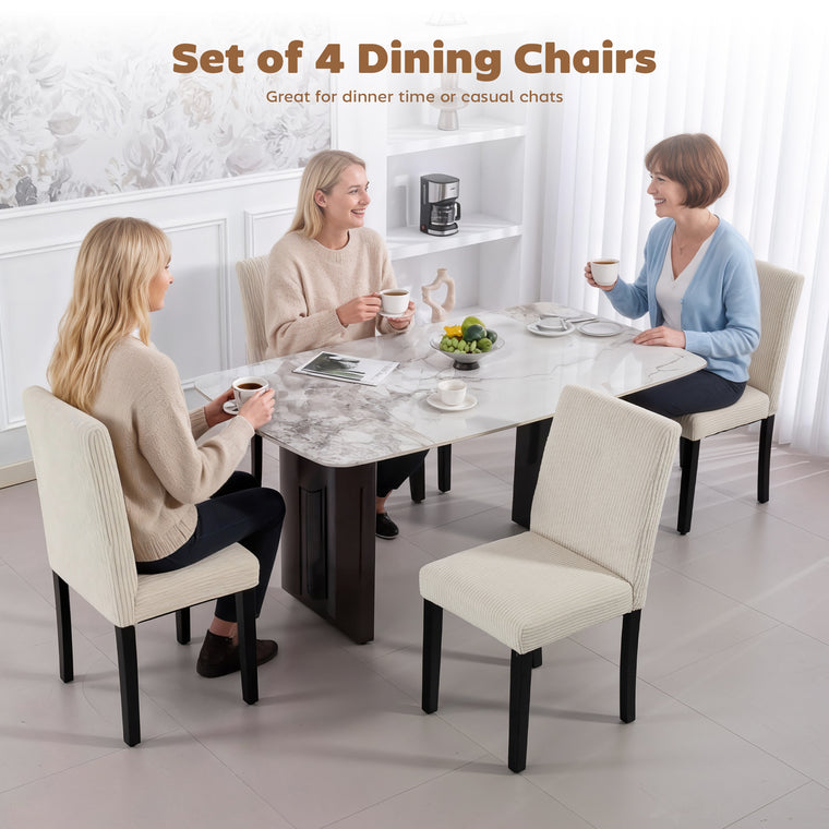 Dining Chairs Set of 4 with Padded Seat