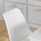 Modern Dining Table Chairs Set of 4, Rubber Wood Kitchen Table Chairs with PU Leather Cushion for Living Room, Bedroom