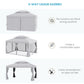 13' x 10' Outdoor Patio Gazebo Canopy with 2-Tier Polyester Roof, Vented Mesh Sidewalls and Strong Aluminum Frame for Backyard and Garden, Grey