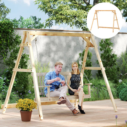 770lbs A-Frame Porch Swing Stand with Reinforced Bars