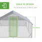 Large Metal Chicken Coop, Hen Run House with Anti-Ultraviolet Cover, Walk-in Poultry Cage for Ducks, Rabbits, Outdoor Backyard Farm, 13.1' x 9.8' x 6.4'