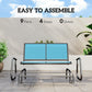 Outdoor Glider Bench, 2 Person Patio Glider Chair, Gliding Outdoor Garden Loveseat Swing Bench with Breathable Mesh Fabric, Steel Frame for Backyard, Porch, Blue