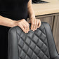PU Leather Counter Height Bar Chairs Set of 2, 27.75" Bar Stools with Metal Legs for Dining Area, Kitchen Island, Black