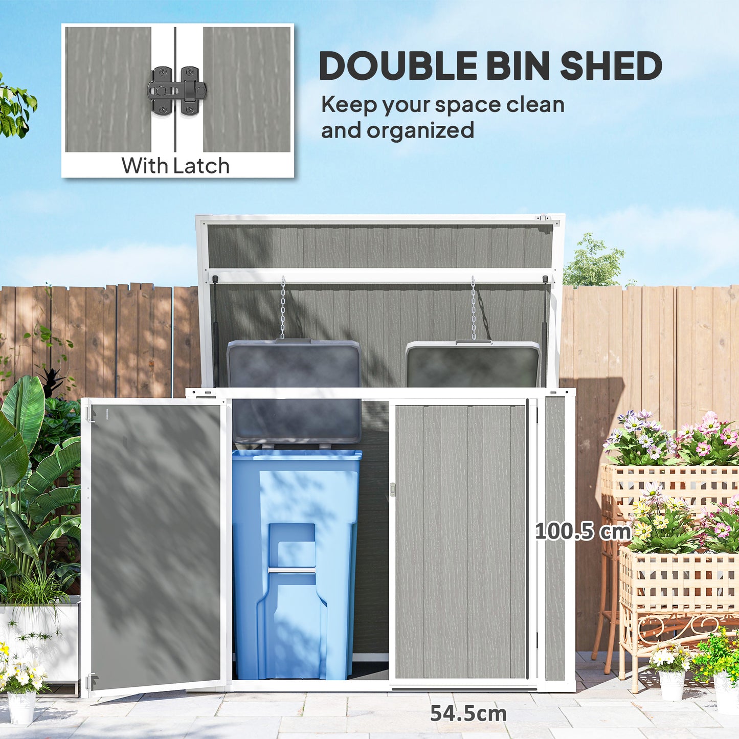 41 Cu. Ft. Garbage Bin Shed