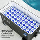 Black 80-Qt Rolling Ice Chest Cooler Cart with Bottle Opener
