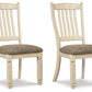 Bolanburg - Brown / Beige - Dining Uph Side Chair (Set of 2) - Rake Back