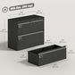Lateral Filing Cabinet with 2 Lockable Drawers - Black