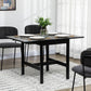 Solid Wood Kitchen Table, Farmhouse Drop Leaf Tables for Small Spaces, Folding Dining Table, Black