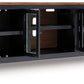 Wildenauer - Brown / Black - XL TV Stand With Fireplace Option