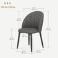 Upholstered Dining Chairs Set of 4 - Dark Grey