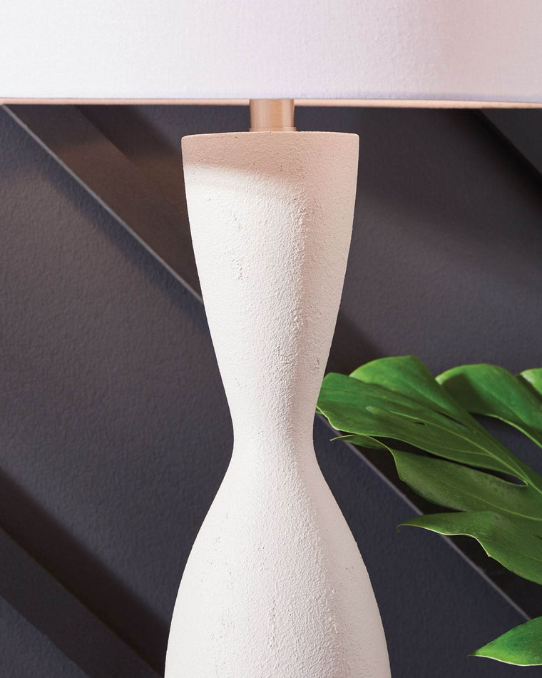 Davinford - White - Poly Table Lamp - Forward Furniture