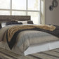 Derekson - King Panel Headboard with Bolt on Bed Frame - Multi Gray