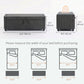 Storage Ottoman, Upholstered Corduroy End of Bed Bench with Thick Padding, Storage Bench for Bedroom, Dark Grey