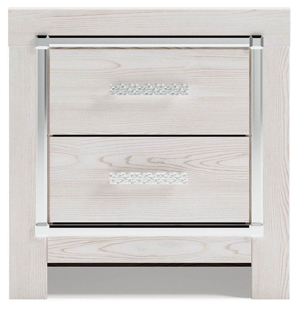 Altyra - White - Two Drawer Night Stand - Forward Furniture
