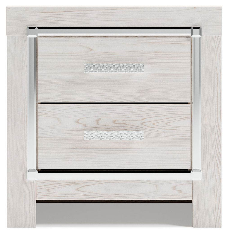 Altyra - White - Two Drawer Night Stand - Forward Furniture