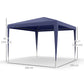 10x10ft Party Tent Portable Gazebo, Folding Garden Canopy Event Shelter Outdoor Sunshade Dark Blue
