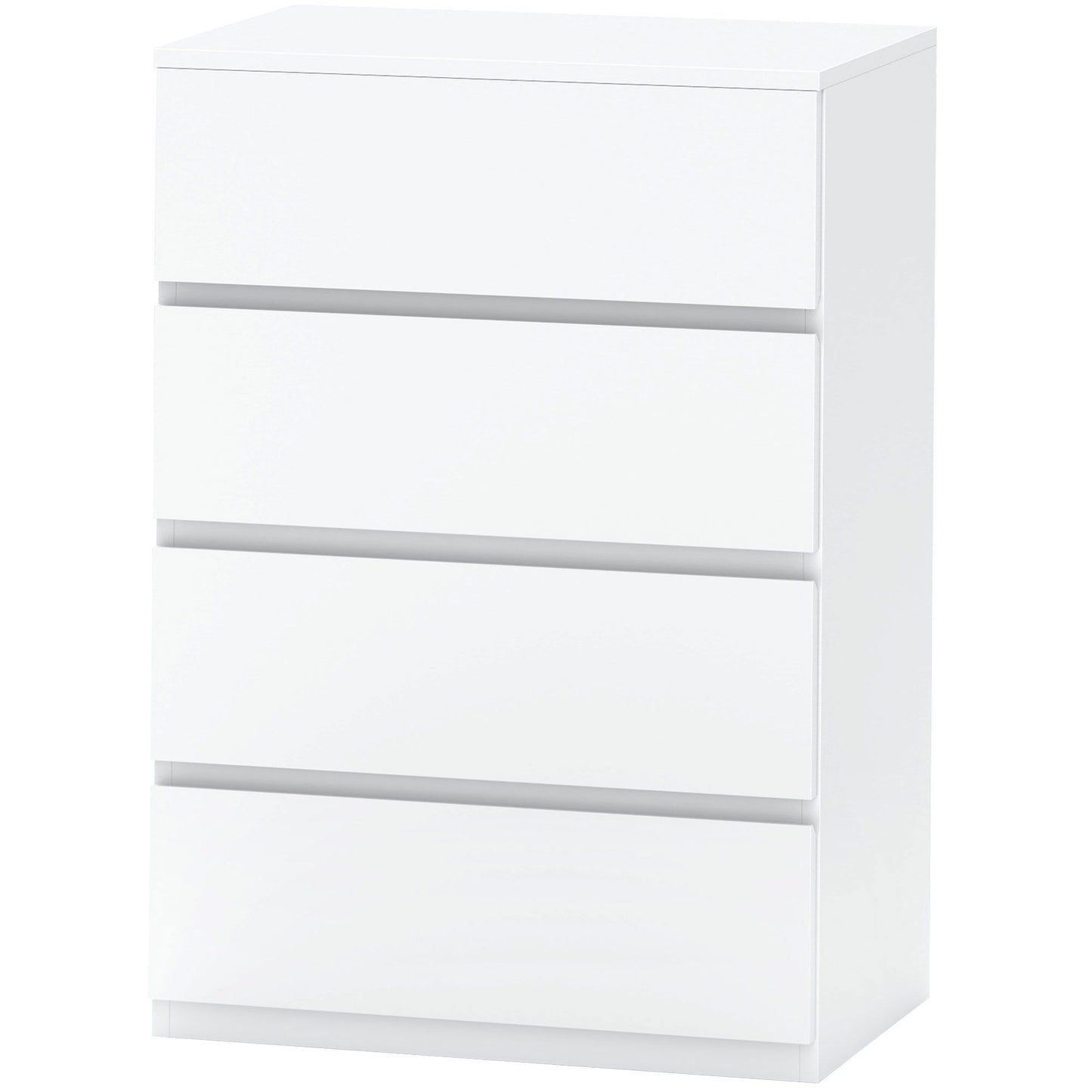 4 Drawer Chest Storage Cupboard Freestanding Drawer Unit, White