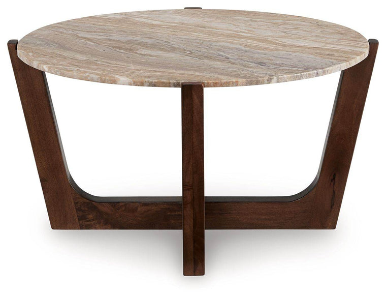 Tanidore - Warm Brown - Round Cocktail Table - Forward Furniture