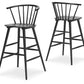 Otaska - Black - Tall Barstool (Set of 2)