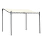 Portable Gazebo 10x10 Steel Patio Outdoor Sun Shelter for Porch, Patio & Yard, Weather-resistan, Cream White