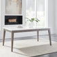 Loyaska - White / Brown - Rectangular Dining Room Table