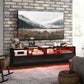 LED TV Stand for TVs up to 75" with Drawers - Gloss Black