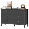 6-Drawer Double Dresser - Black