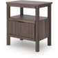 Pamytta - One Drawer Night Stand - Brown