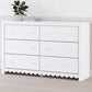 Mollviney - White - Six Drawer Dresser