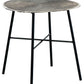 Laverford - Chrome / Black - Round End Table