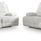 Rhines Falls - 2 Pc. - Power Reclining Sofa And Loveseat - Alloy