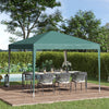 10 x 10ft Folding Pop Up Tent Outdoor Gazebo Canopy with Carrying Bag, Dark Green