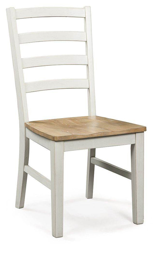 Purlaney - Antique White / Natural - Dining Room Side Chair (Set of 2) - Forward Furniture