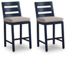 East Beach - Barstool (Set of 2) - Blue