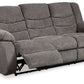 Tulen - Dark Gray - Reclining Sofa