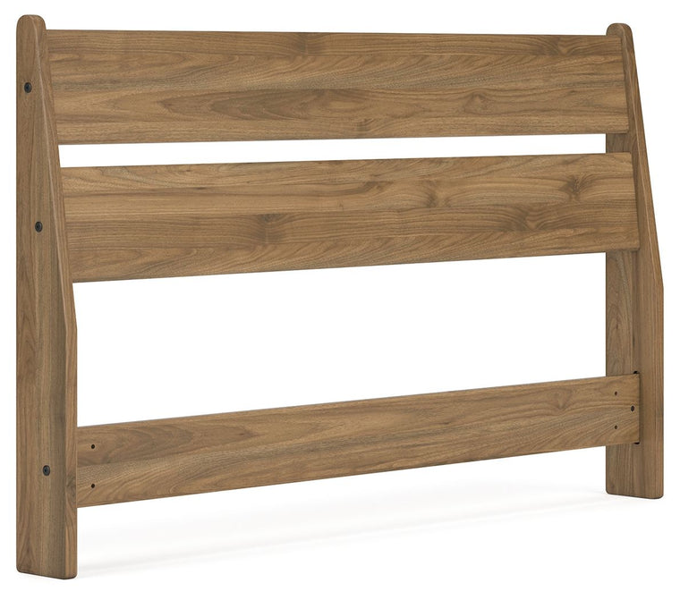 Deanlow - Full Panel Headboard - Honey