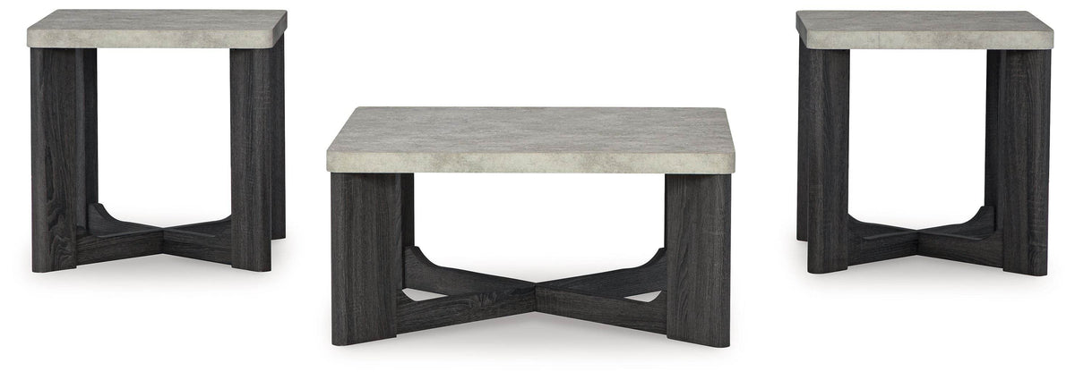 Sharstorm - Two-tone Gray - Occasional Table Set (Set of 3) - Forward Furniture