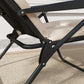 Foldable Lounge Chair, Reclining Patio Sun Lounger with 6-Position Adjustable Back, Black
