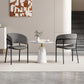 Modern Corduroy Side Chair with Ergonomic Curved Back, Minimalist Lounge Chair for Living Room, 30.5" L x 21.5" W x 19.5" H, Grey
